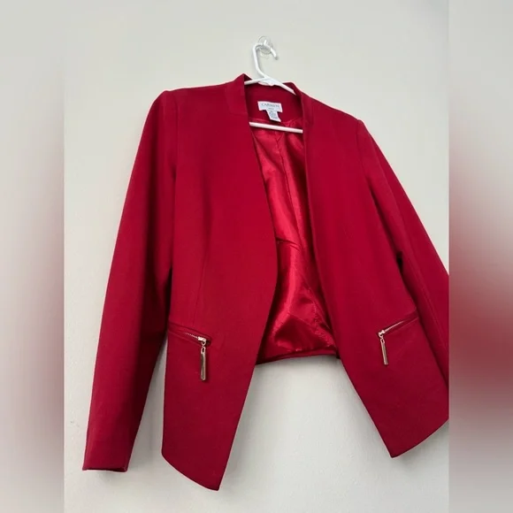 CARMEN Marc Valvo, Red Bussines Casual Jacket - Picture 8 of 10